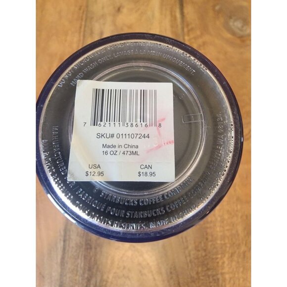 2019 Starbucks Green Glitter Tumbler 16oz - Picture 4 of 4